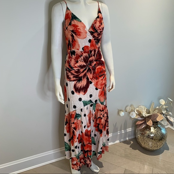 🚨SOLD* Farm Rio Riviera Eyelet Maxi Floral Dress! - Picture 6 of 6